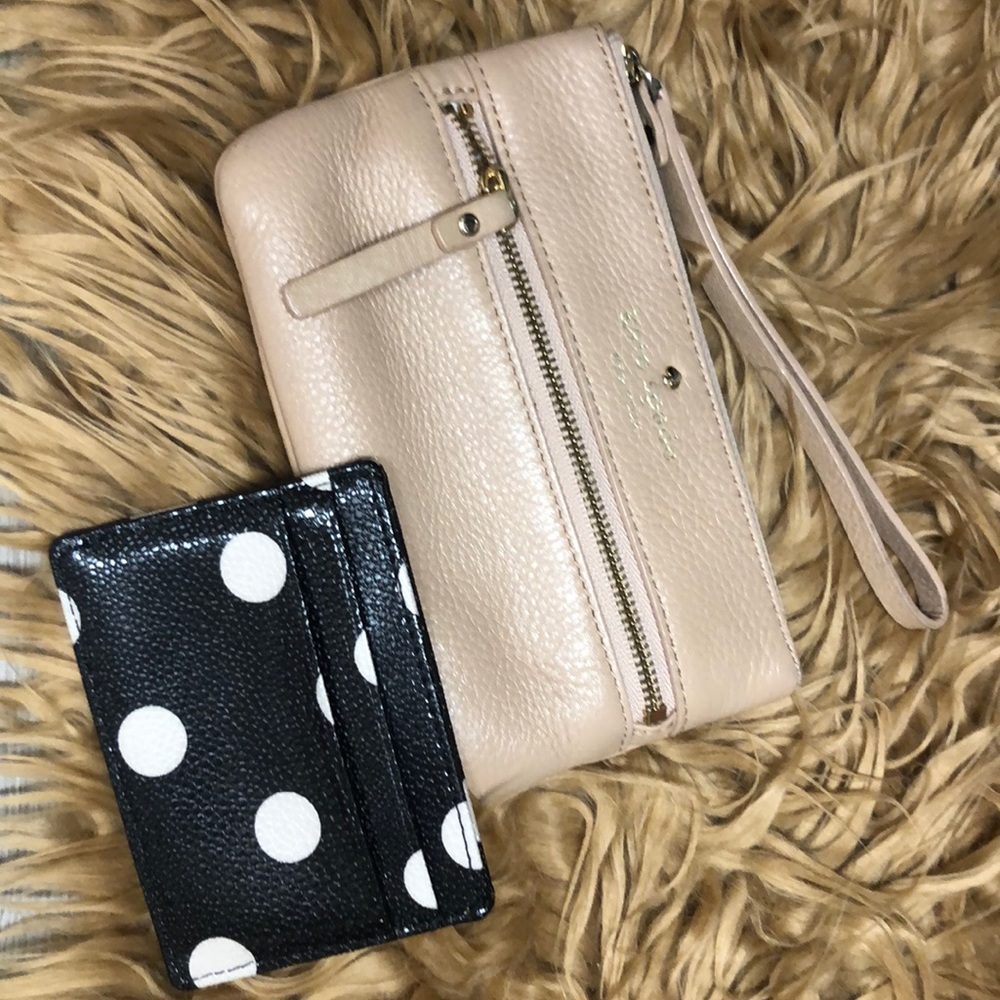 Kate spade card holder and hand purse